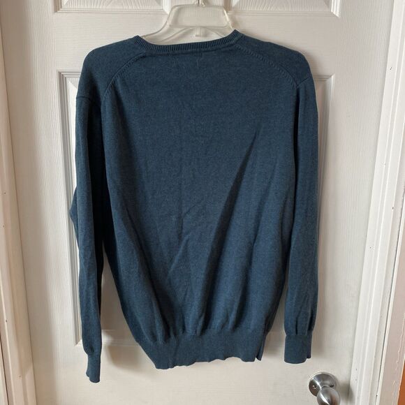 Geoffrey Beene Men’s Sweater Size Medium Cotton/Cashmere Lightweight Pullover - Picture 6 of 11